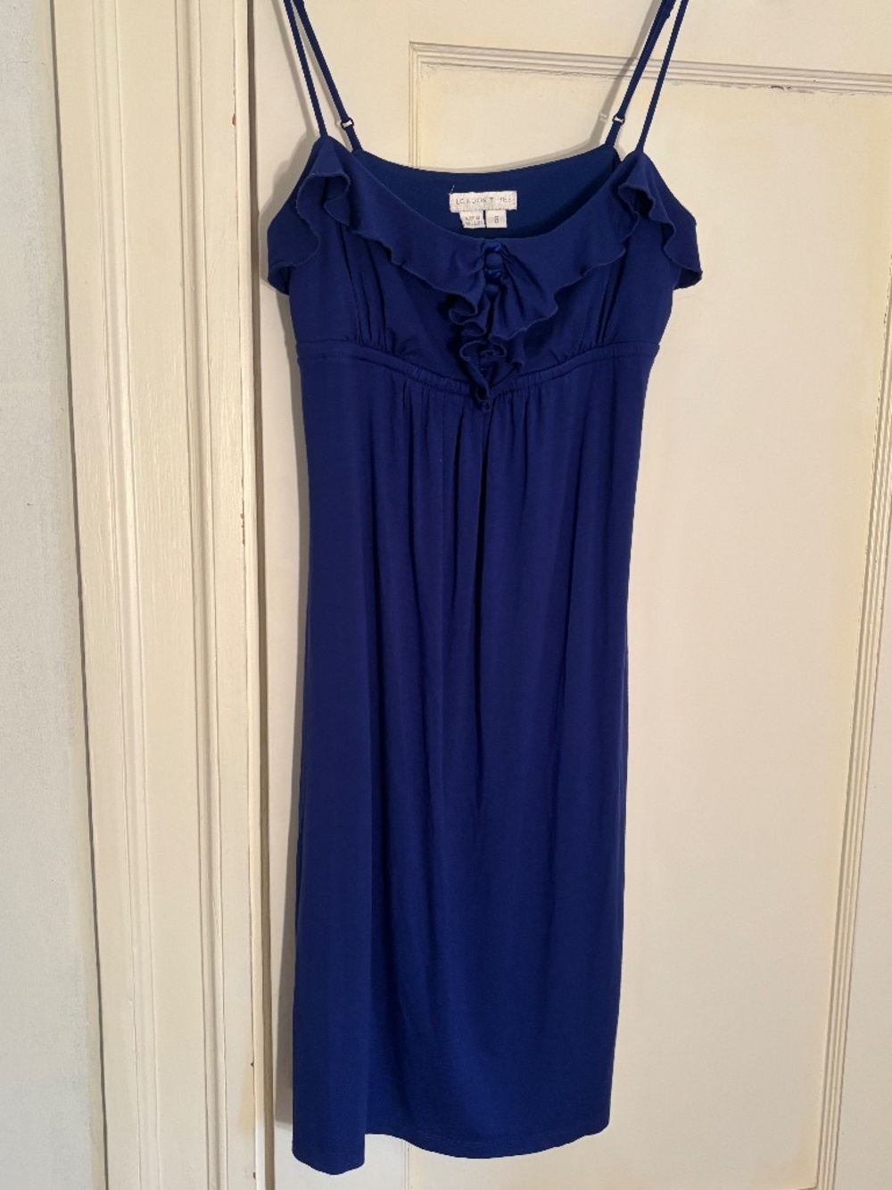London Times Dress with Adjustable Spaghetti Straps